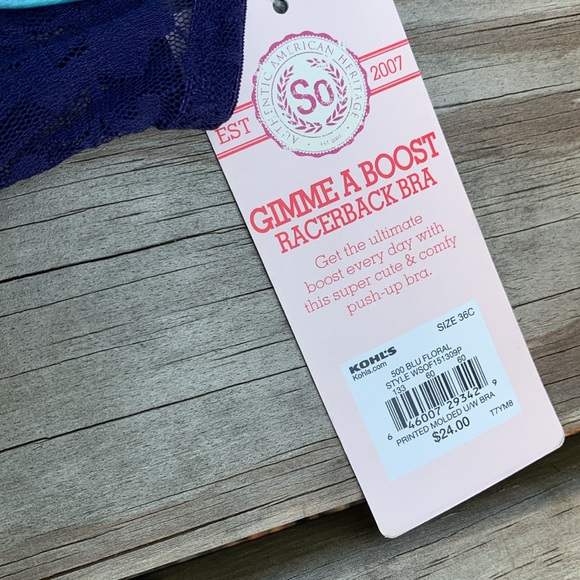 New Racerback Bra 36C Game A Boost - Picture 2 of 3